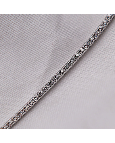 Rivière de diamants en or blanc 18 carats