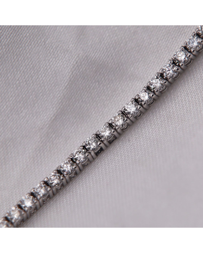 Rivière de diamants en or blanc 18 carats