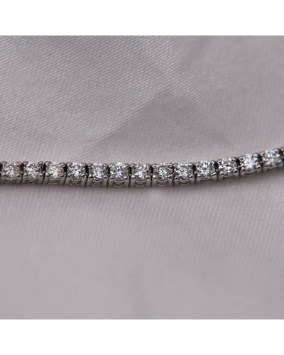 Rivière de diamants en or blanc 18 carats