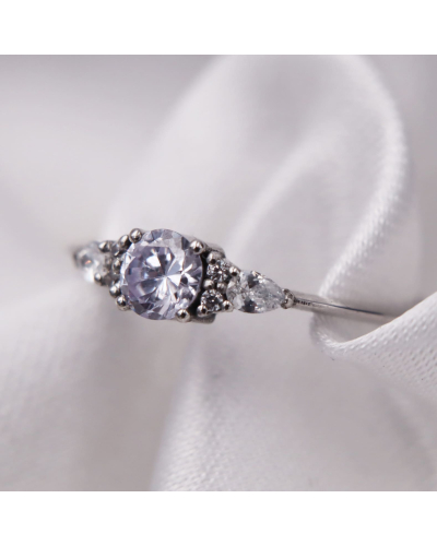 Solitaire or blanc