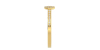 Solitaire coussin accompagné en or jaune 18k et diamants
