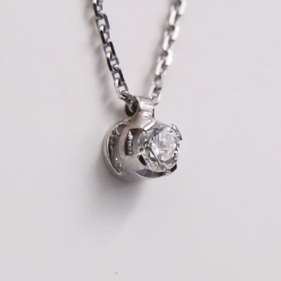 Collier diamant classique