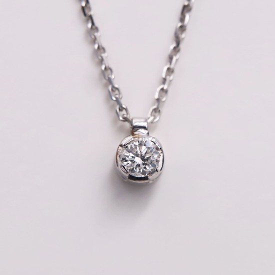 Collier diamant classique