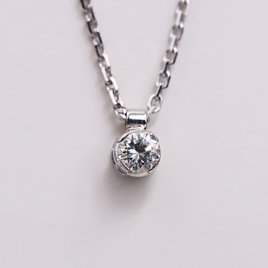 Collier diamant classique