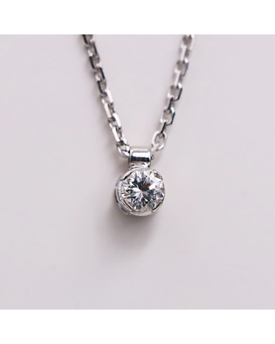 Collier diamant classique