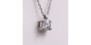 Collier diamant rond