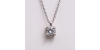 Collier diamant rond