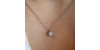 Collier diamant rond