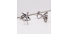 Boucles d'oreilles puces diamants