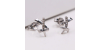 Boucles d'oreilles puces diamants