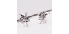 Boucles d'oreilles puces diamants
