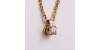 Collier or jaune diamant 0.10cts