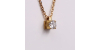 Collier or jaune diamant 0.15cts