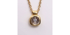 Collier or jaune diamant 0.05cts