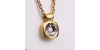 Collier or jaune diamant 0.05cts