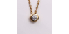 Collier or jaune diamant 0.23cts