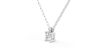 collier diamant princesse en or blanc 18k