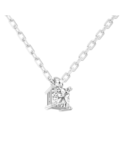 collier diamant princesse en or blanc 18k