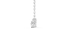 collier diamant princesse en or blanc 18k