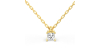 collier diamant princesse en or jaune 18k