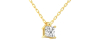 collier diamant princesse en or jaune 18k