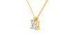collier diamant princesse en or jaune 18k