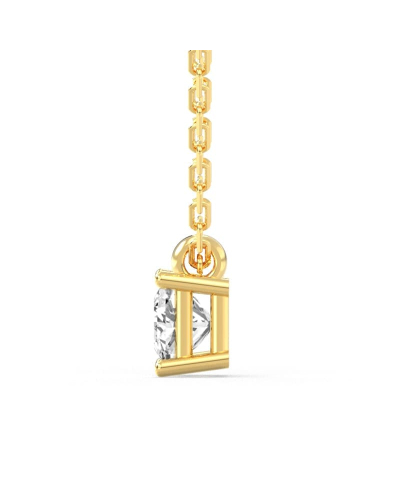 collier diamant princesse en or jaune 18k