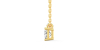 collier diamant princesse en or jaune 18k
