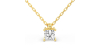 collier diamant princesse en or jaune 18k