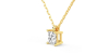 collier diamant princesse en or jaune 18k