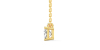 collier diamant princesse en or jaune 18k