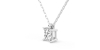 collier diamant princesse en or blanc 18k