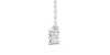 collier diamant princesse en or blanc 18k