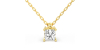 collier diamant princesse en or jaune 18k