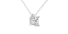 collier diamant princesse en or blanc 18k