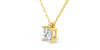 collier diamant princesse en or jaune 18k