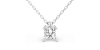 collier diamant princesse en or blanc 18k