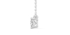 collier diamant princesse en or blanc 18k