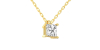 collier diamant princesse en or jaune 18k