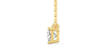 collier diamant princesse en or jaune 18k
