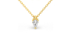 collier diamant princesse en or jaune 18k