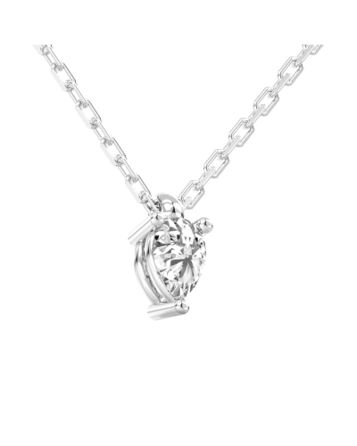 collier diamant princesse en or blanc 18k