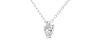 collier diamant princesse en or blanc 18k