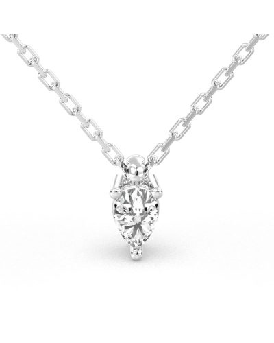 collier diamant princesse en or blanc 18k
