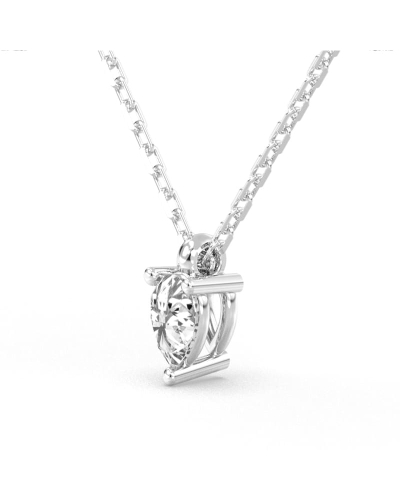 collier diamant princesse en or blanc 18k