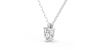 collier diamant princesse en or blanc 18k