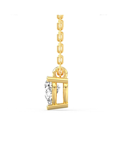 collier diamant princesse en or jaune 18k
