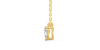 collier diamant princesse en or jaune 18k