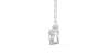 collier diamant princesse en or blanc 18k