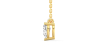 collier diamant princesse en or jaune 18k